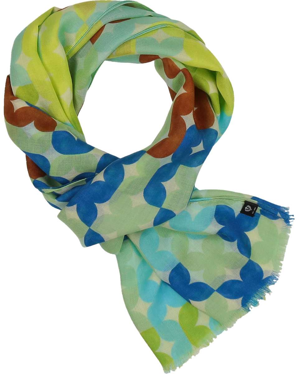 Fraas Graphic Flower Print Scarf