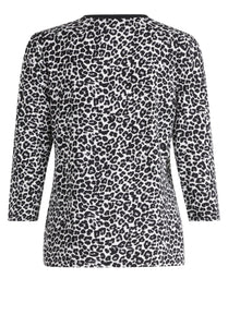 Betty Barclay Leopard Print Knit Top