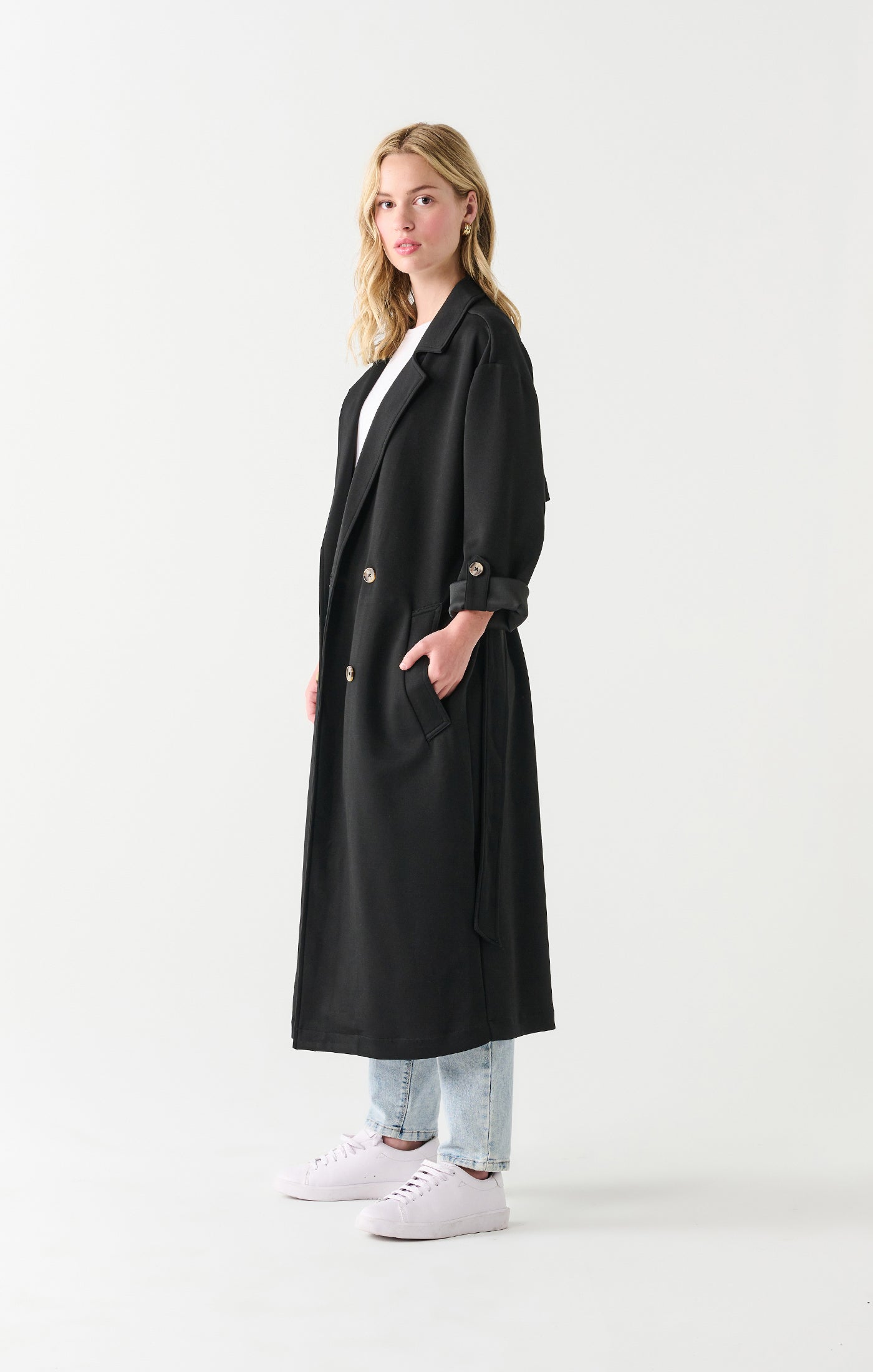 Dex Double Knit Trench Coat