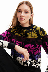 Desigual Floral Print Sweater