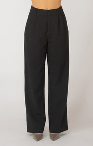 Black Tape Wide Leg Trouser Pant