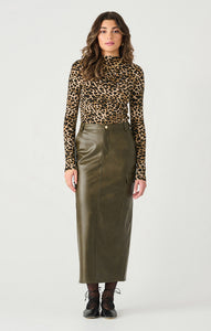 Dex Cheetah Print Mock Knit Top