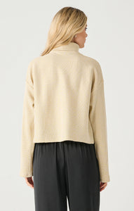 Black Tape Shimmer Turtleneck Sweater