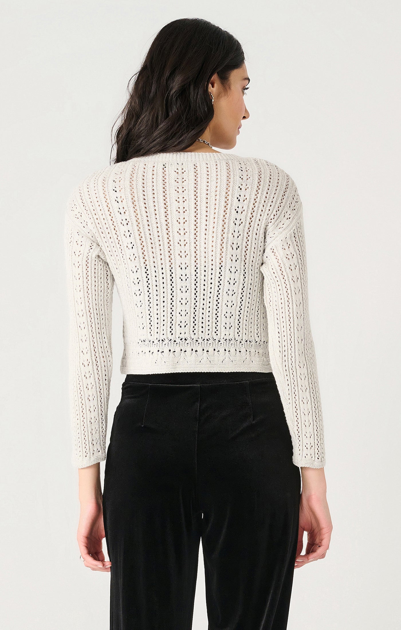 Dex Crochet Shimmer Sweater