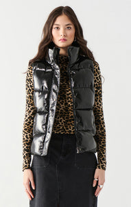 Dex Faux Leather Puffer Vest