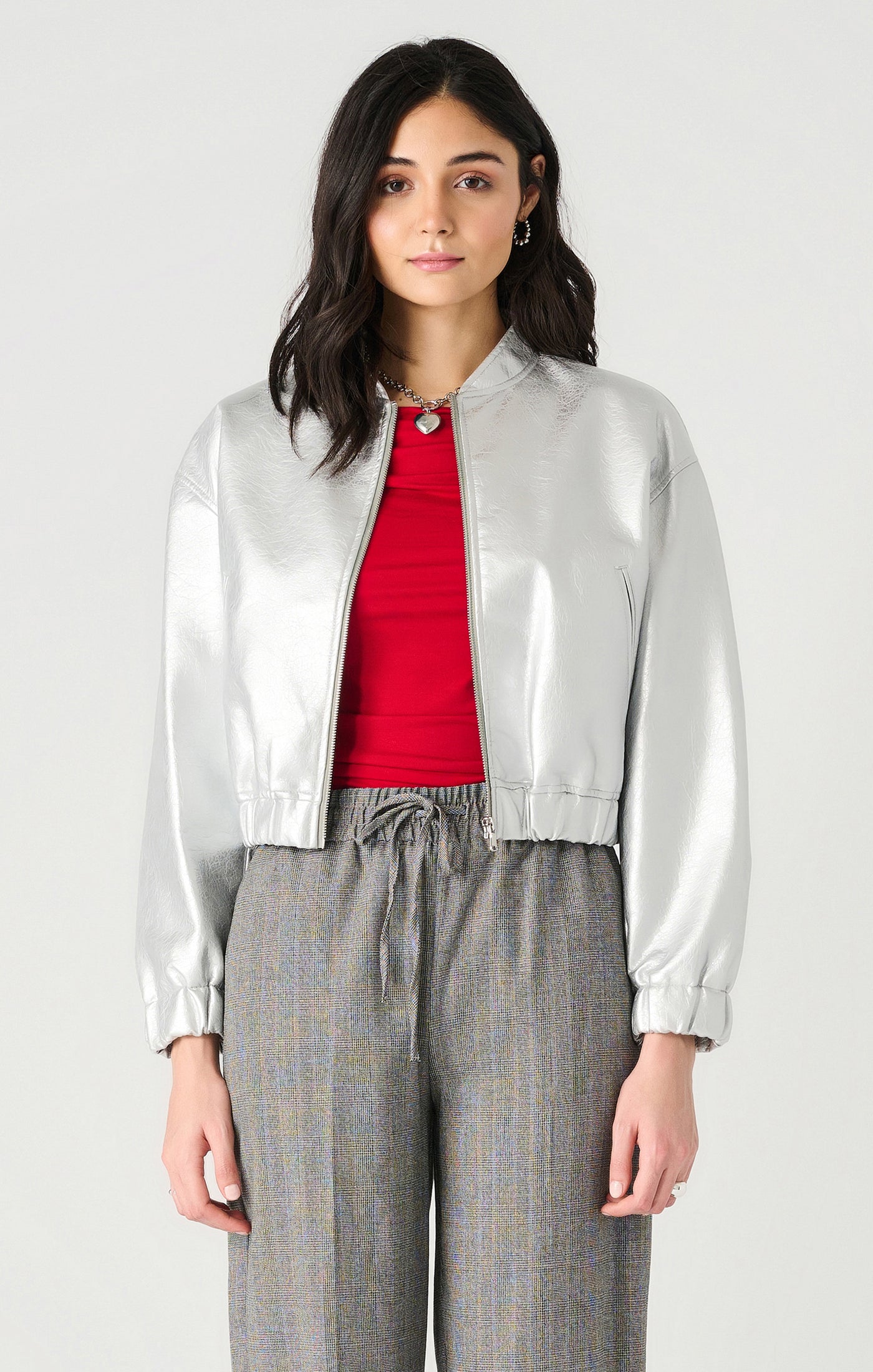 Dex Metallic Bomber Jacket