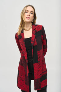 Joseph Ribkoff Plaid Knit Jacket