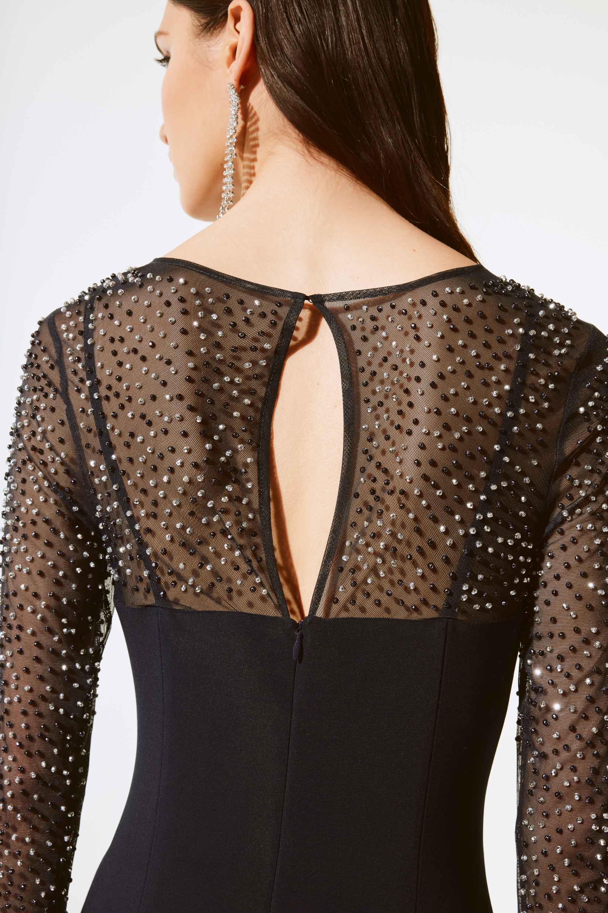 Joseph Ribkoff Signature Sparkle Sleeve Dress