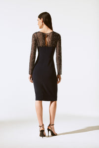 Joseph Ribkoff Signature Sparkle Sleeve Dress