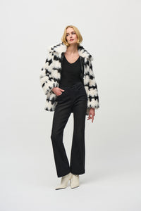 Joseph Ribkoff Reversible Faux Fur Coat