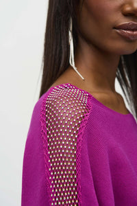 Joseph Ribkoff Crystal Sleeve Detail Sweater