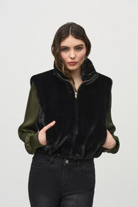 Joseph Ribkoff Faux Fur Vest