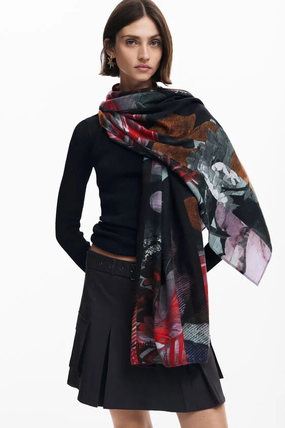 Desigual Print Scarf