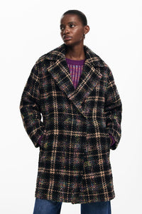 Desigual Novelty Plaid Coat