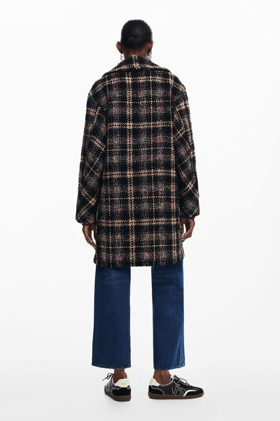 Desigual Novelty Plaid Coat