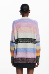 Desigual Novelty Stripe Pullover Sweater