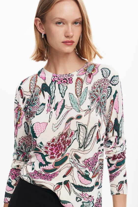 Desigual Novelty Print Sweater