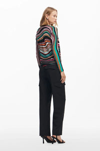 Desigual Wave Print Sweater