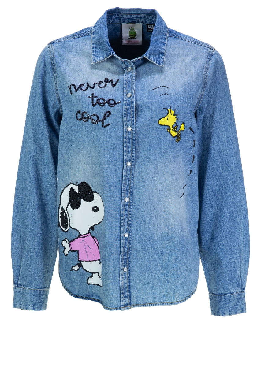 Princess Goes Hollywood Snoopy Denim Shirt