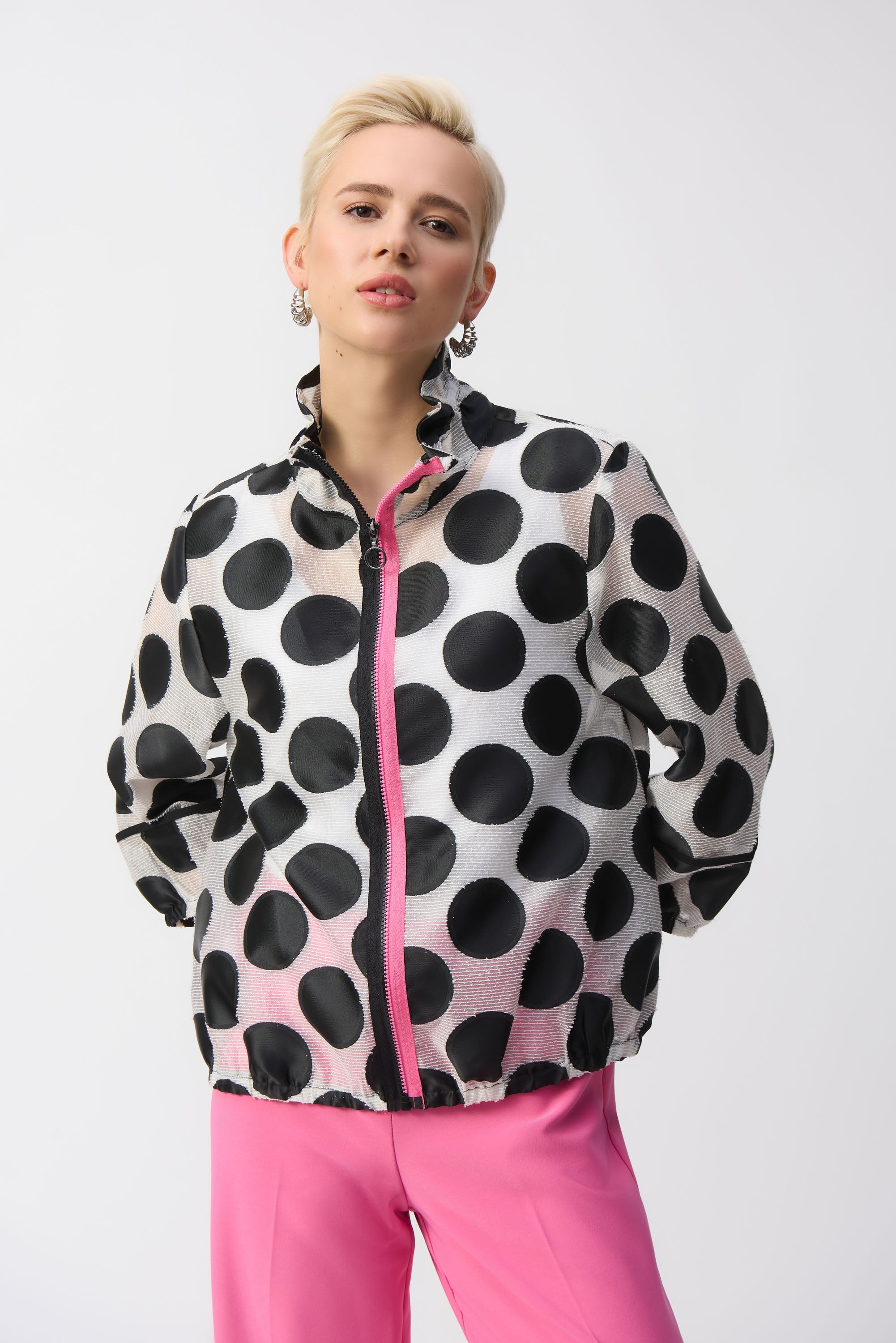 Joseph Ribkoff Dot Print Jacket