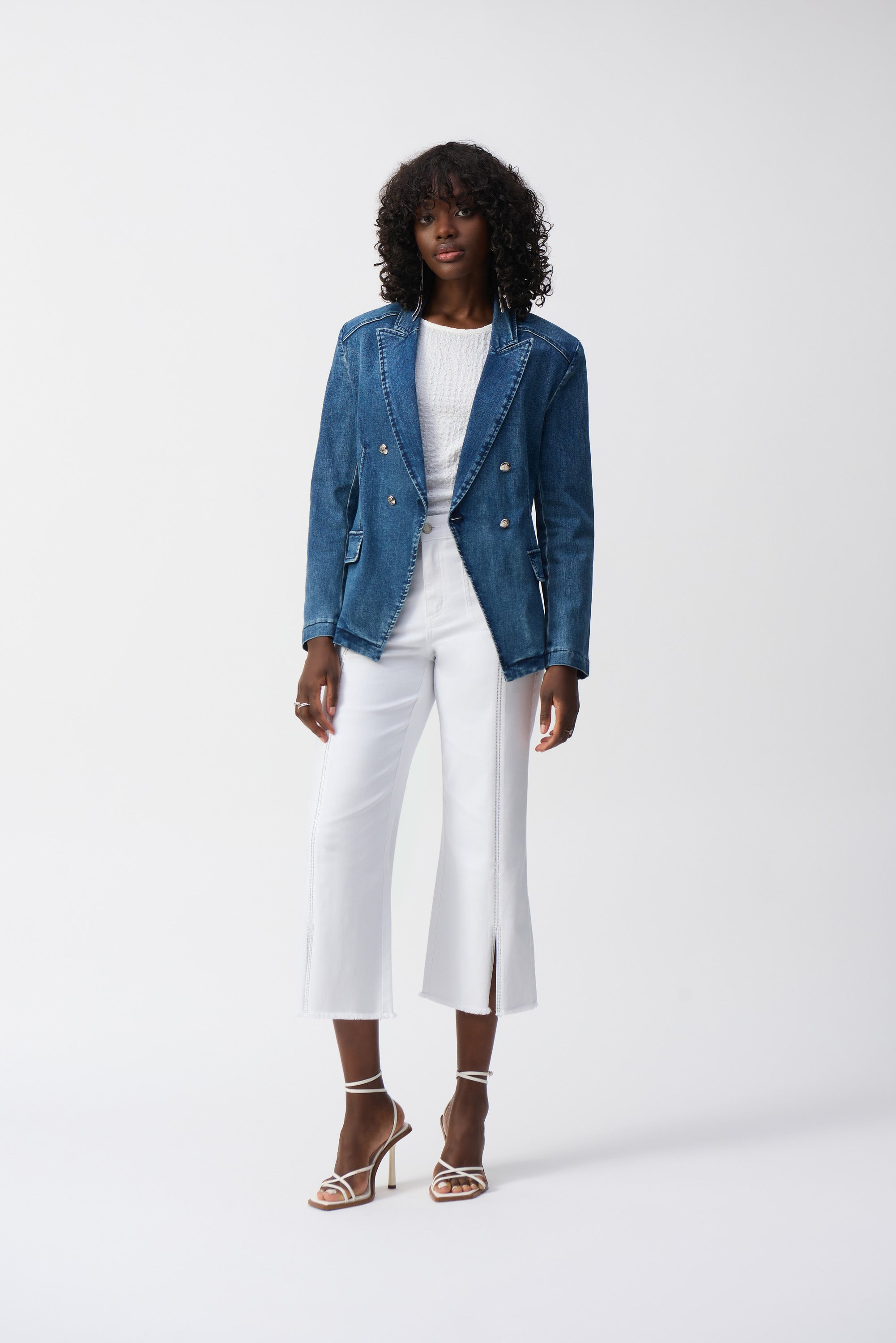 Joseph Ribkoff Kick Flare Crop Jean