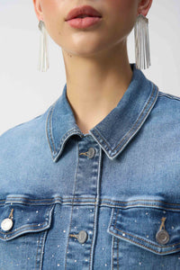 Joseph Ribkoff Sparkle Denim Jacket