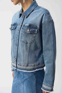 Joseph Ribkoff Sparkle Denim Jacket