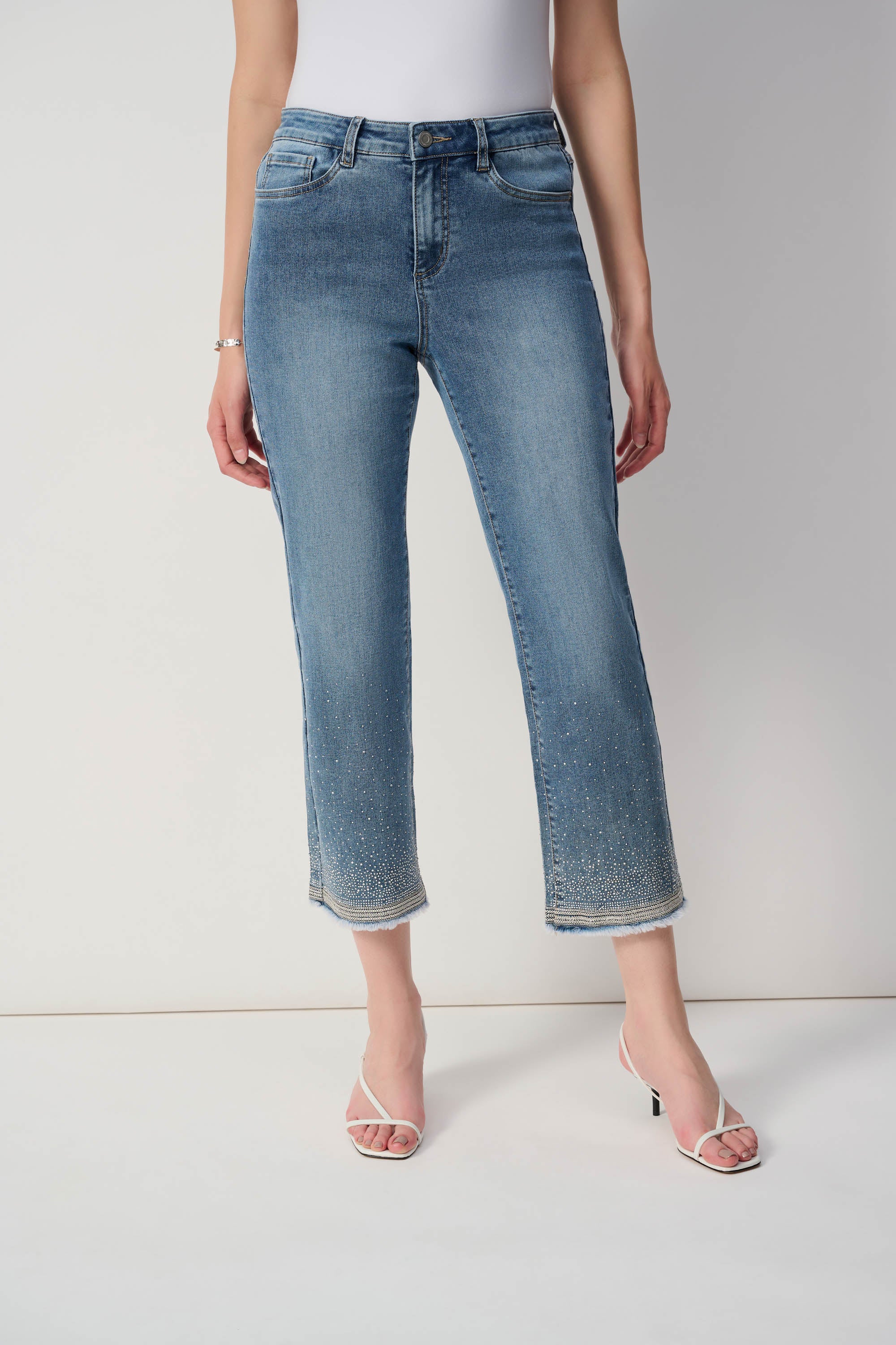 Joseph Ribkoff Sparkle Kick Flare Jean