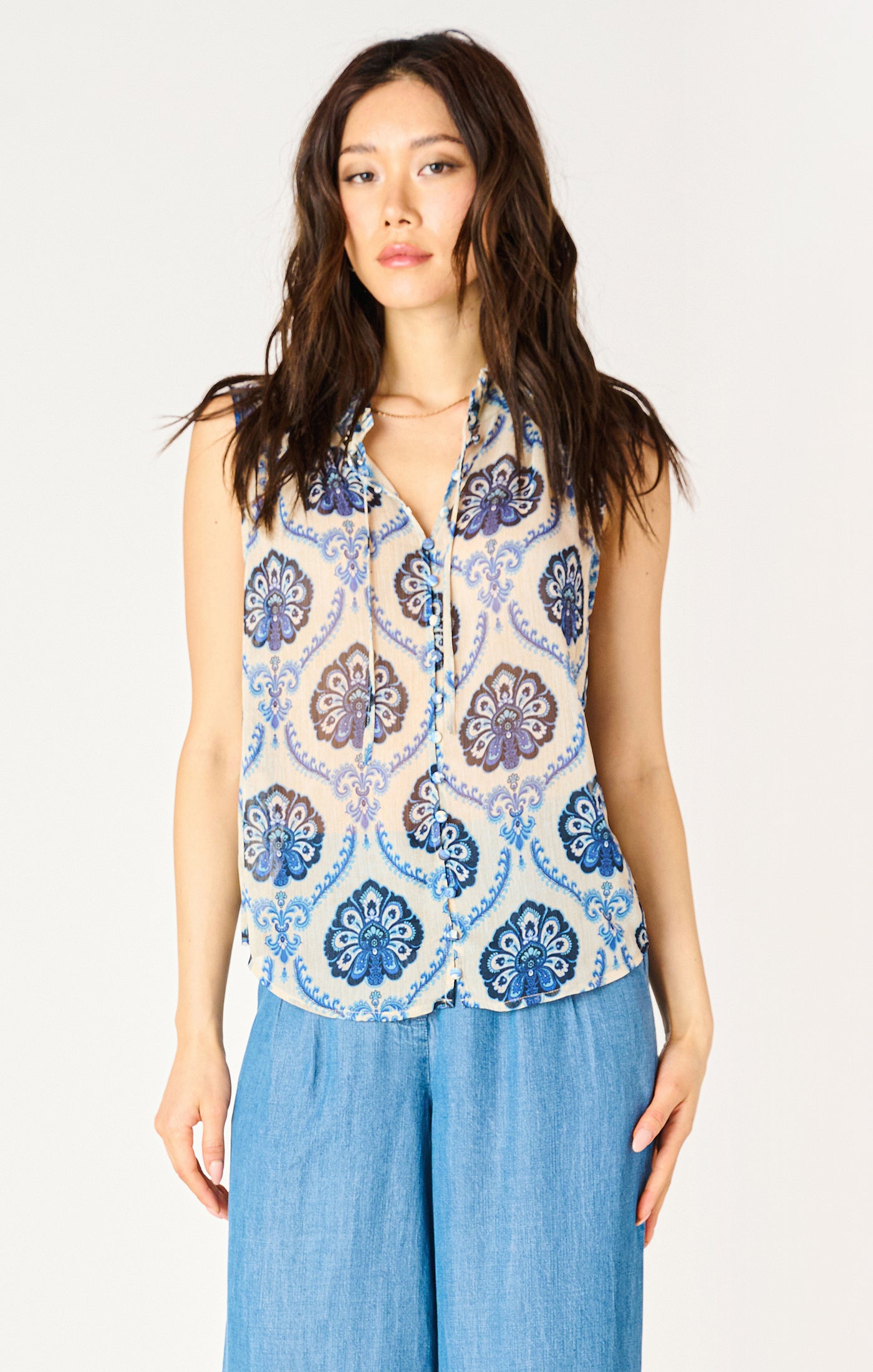 Dex Medallion Print Blouse