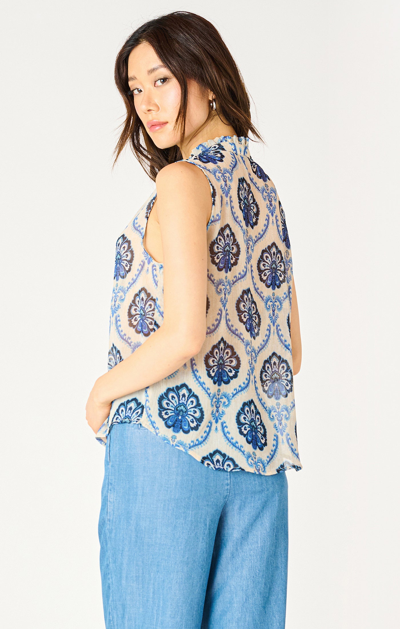 Dex Medallion Print Blouse