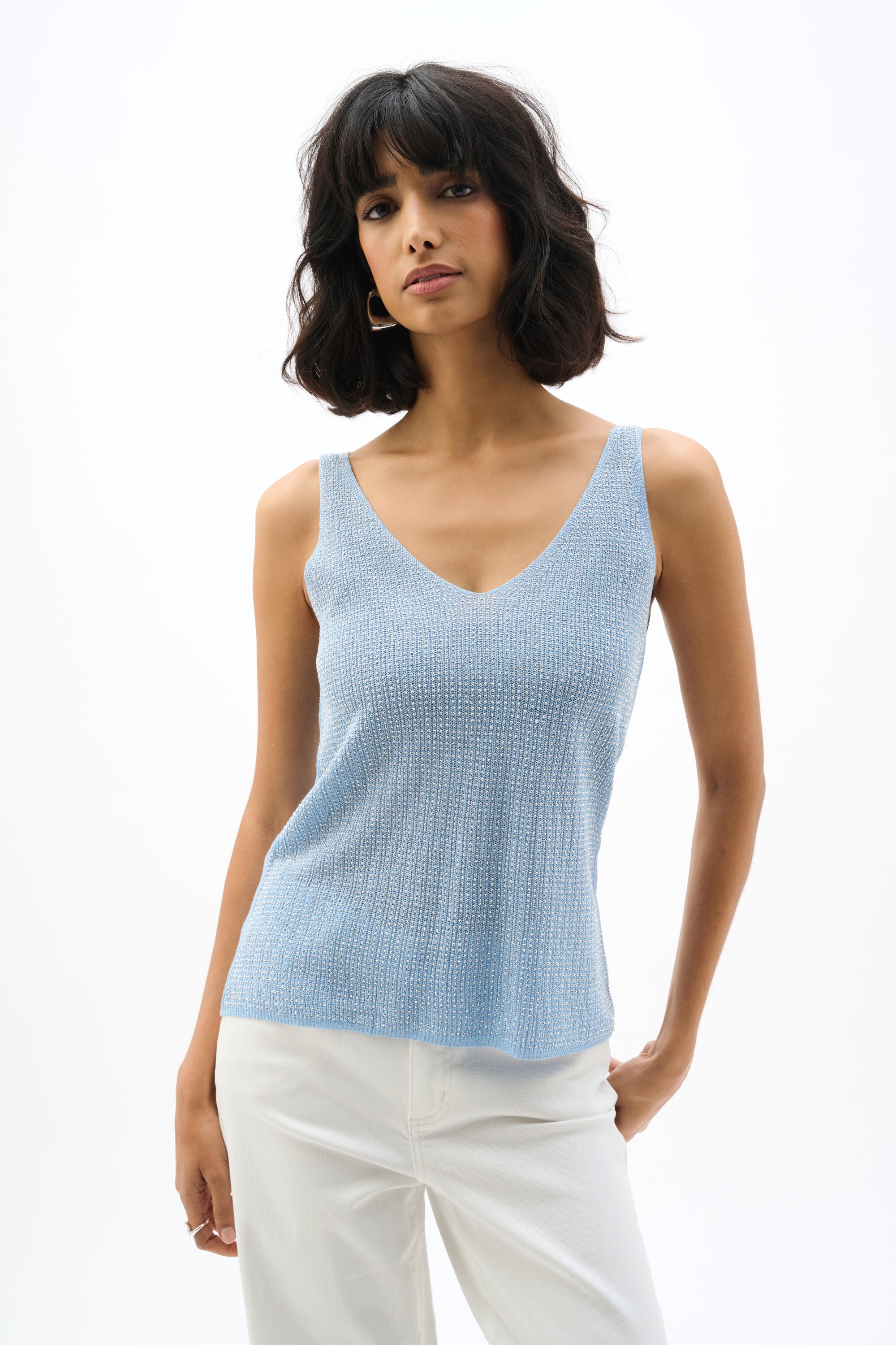 Joseph Ribkoff Sparkle Knit Tank Top – Honeys Fashions