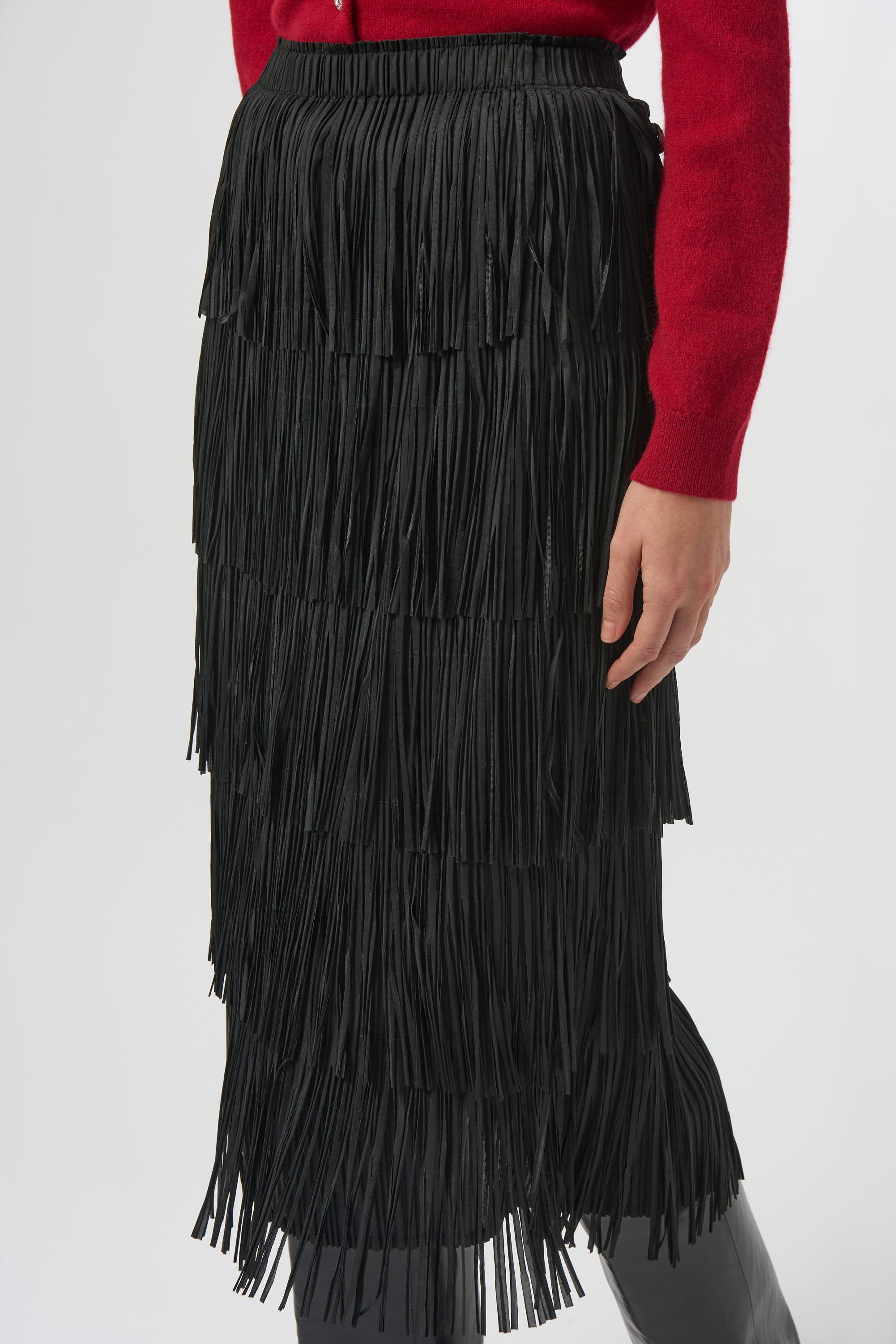 Joseph Ribkoff Fringe Skirt