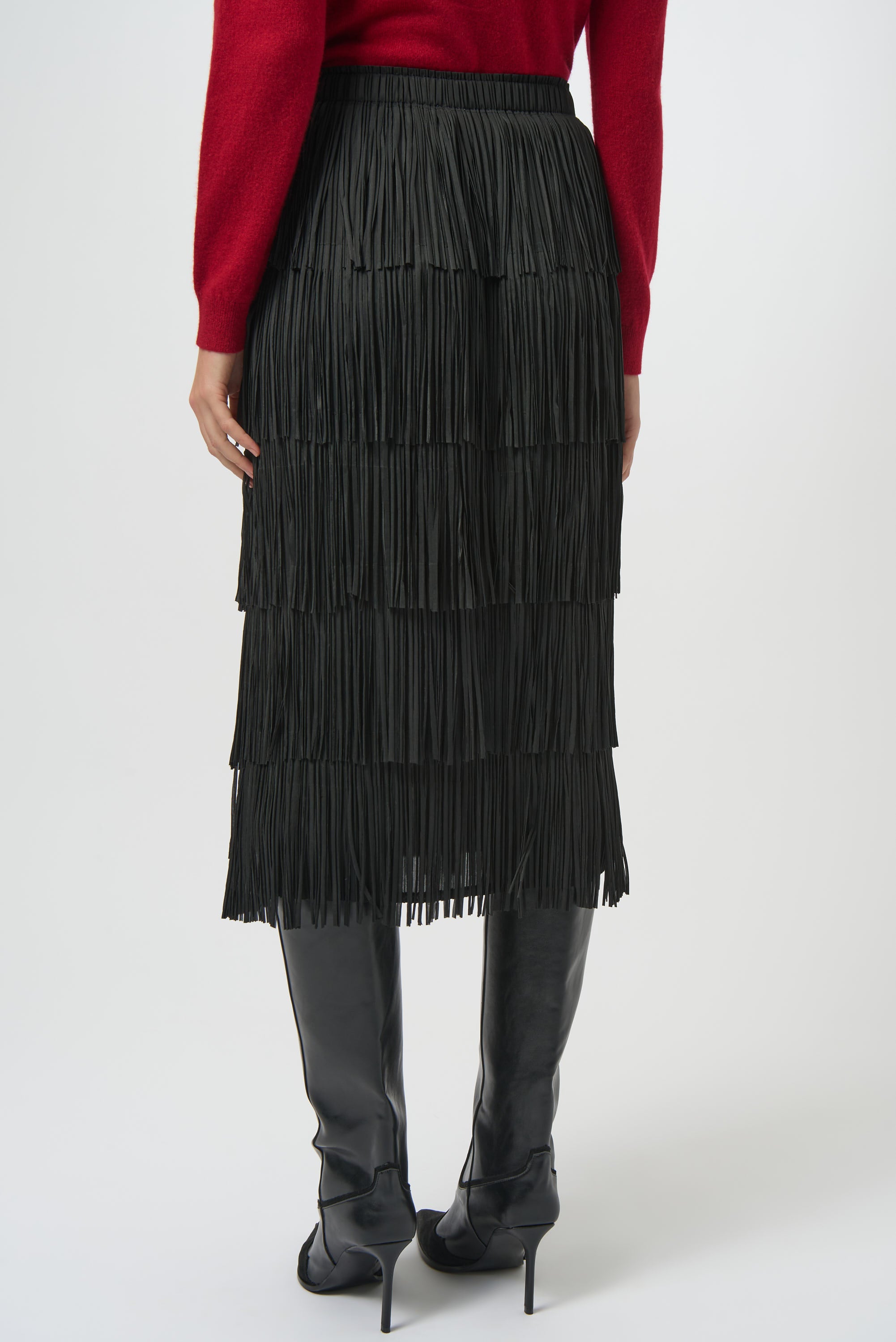 Joseph Ribkoff Fringe Skirt