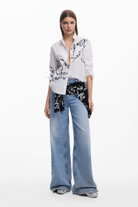 Desigual Script Print Shirt