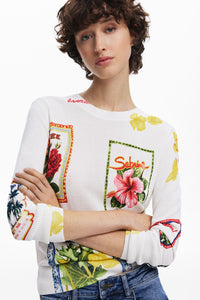 Desigual Novelty Print Sweater