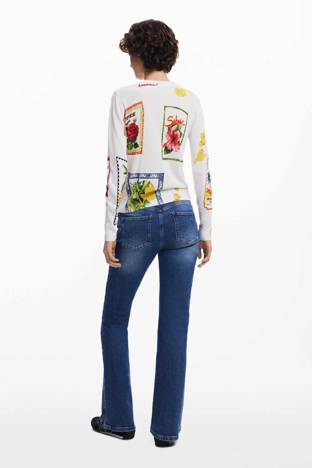 Desigual Novelty Print Sweater