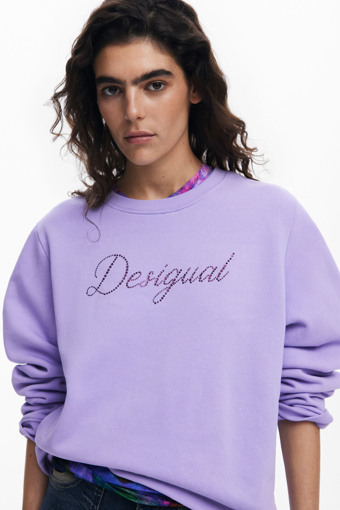 Desigual Sparkle Logo Sweatshirt