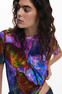 Desigual Leaf Print Top