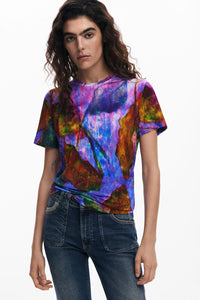 Desigual Leaf Print Top