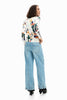Desigual Digital Floral Print Sweater