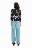 Desigual Digital Floral Print Sweater