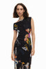 Desigual Digital Floral Mesh Print Dress