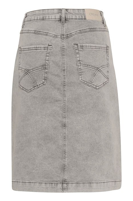 Cream Jannie Denim Skirt