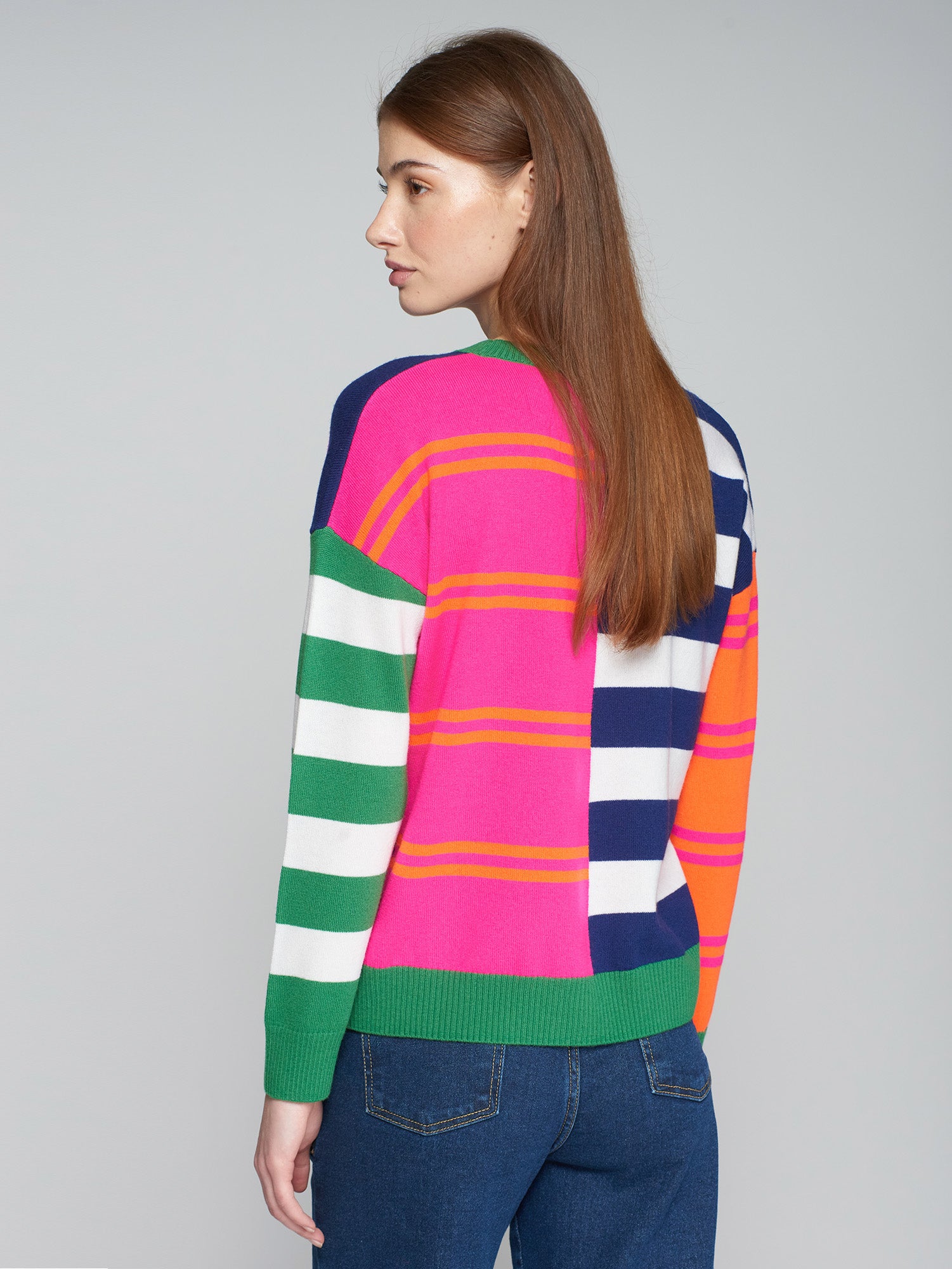 Vilagallo Fabiola Multi Stripes Sweater