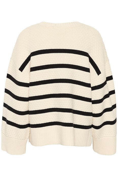 Cream Soffie Stripe Pullover