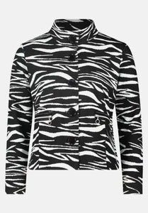 Betty Barclay Zebra Print Knit Jacket