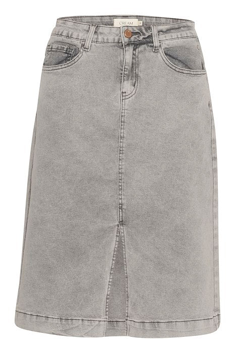 Cream Jannie Denim Skirt