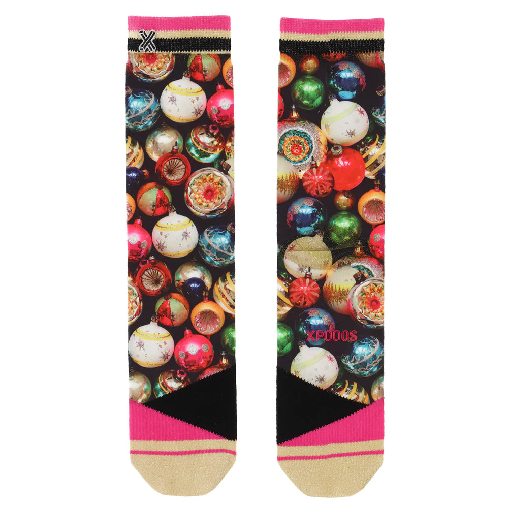 Xpooos Shiny Baubles Ornament Socks