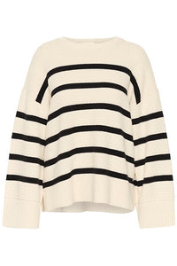 Cream Soffie Stripe Pullover