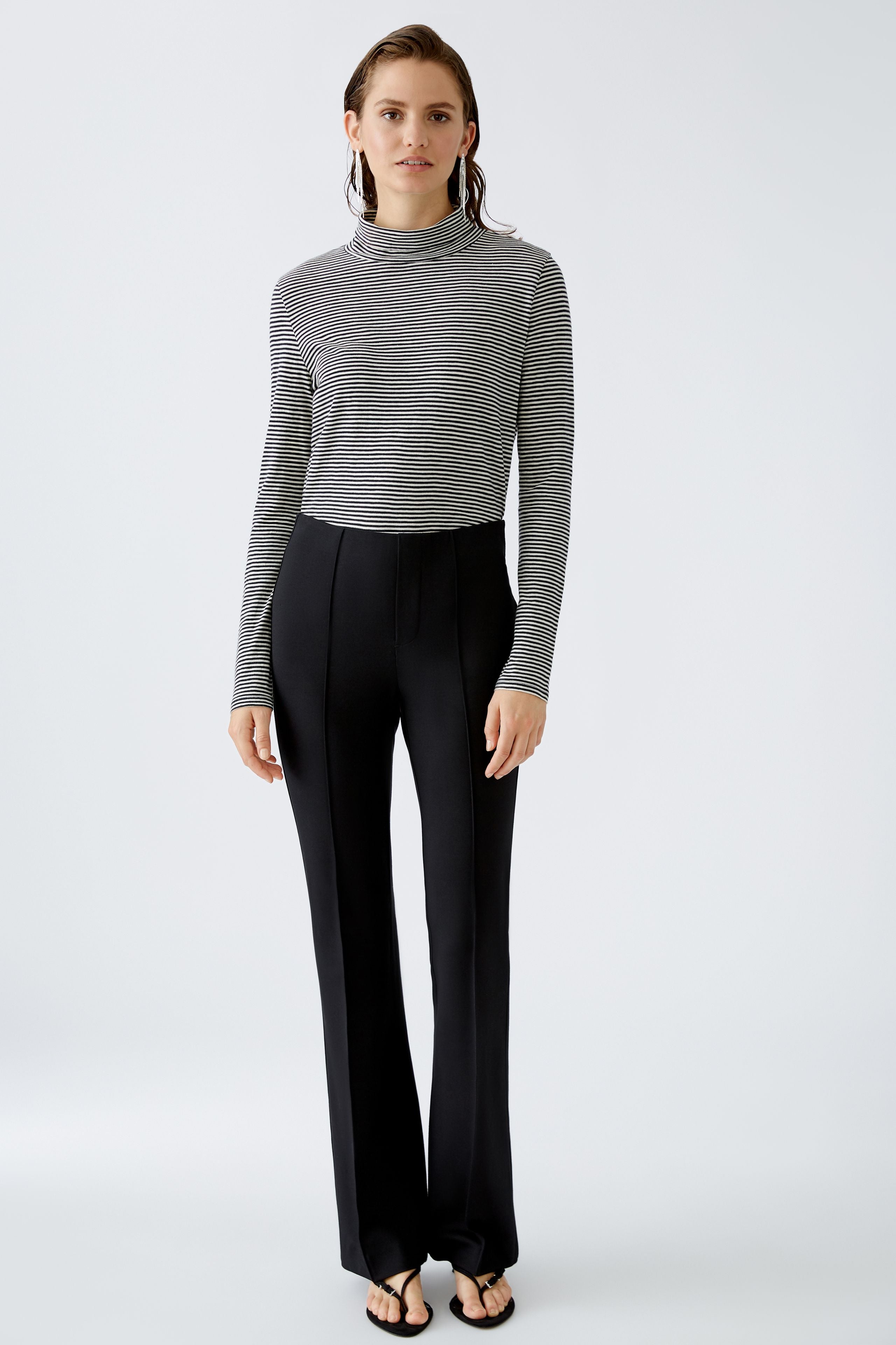 Oui Mini Stripe Turtleneck